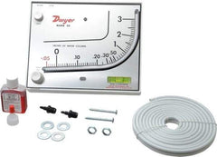 Dwyer - 10 Max psi, 3% Accuracy, Plastic Manometer - 10 Maximum PSI, 3 Inch Water Column, 140°F Max - Strong Tooling