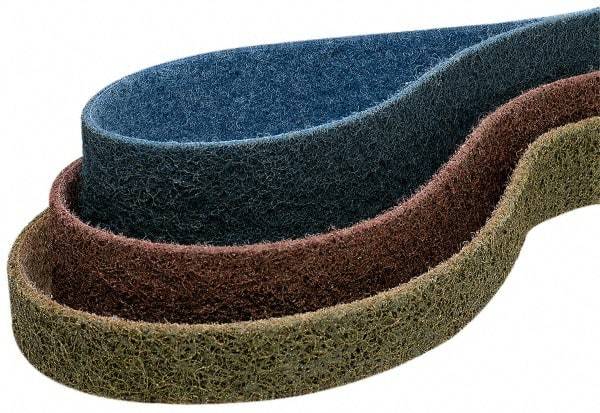 Superior Abrasives - 1" Wide x 42" OAL, Aluminum Oxide Abrasive Belt - Aluminum Oxide, Coarse, Nonwoven - Strong Tooling