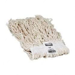 Rubbermaid - 1" White Head Band, Small Rayon Cut End Mop Head - 4 Ply, Side Loading Connection, Use for Finishing - Strong Tooling