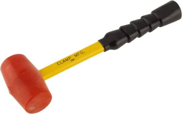 No-Mar - 1-3/8 Lb Head 2-1/16" Face Urethane Hammer - Fiberglass Handle - Strong Tooling