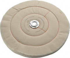 Dico - 10" Diam x 3/4" Thick Unmounted Buffing Wheel - Cushion Sewn, 1/2" Arbor Hole, Medium Density - Strong Tooling