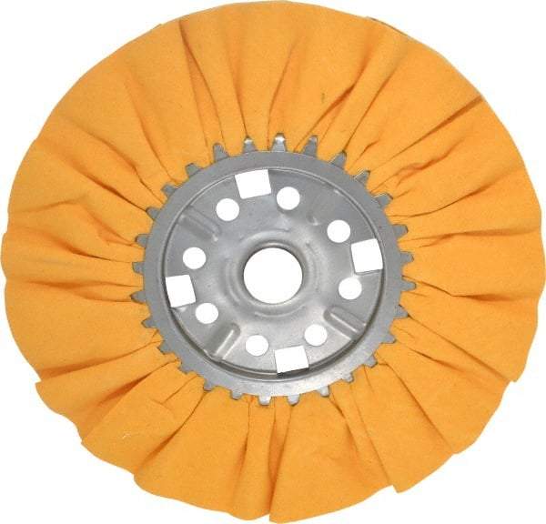 Divine Brothers - 12" Diam x 1/2" Thick Unmounted Buffing Wheel - Ventilated Bias Cut, 1-1/4" Arbor Hole - Strong Tooling