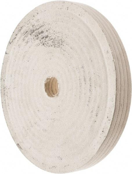 Divine Brothers - 10" Diam x 1" Thick Unmounted Buffing Wheel - Polishing Wheel, 1-1/4" Arbor Hole - Strong Tooling