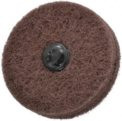 Standard Abrasives - 3" Diam, Medium Mounted Scrubber Buffing Wheel - 2 Ply, Very Fine Grade, 1/4" Shank Diam, 8,000 RPM - Strong Tooling