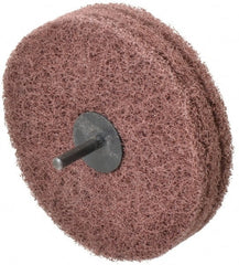 Standard Abrasives - 5" Diam, Medium Mounted Scrubber Buffing Wheel - Strong Tooling