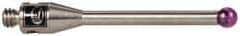 Renishaw - 0.0787 Inch Ball Diameter, Stainless Steel Stem, M2 Thread, Ruby Point Ball Tip CMM Stylus - 0.5512 Inch Working Length, 0.05 Inch Stem Diameter, 0.7874 Inch Overall Length - Strong Tooling