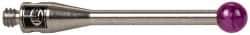 Renishaw - 0.1181 Inch Ball Diameter, Stainless Steel Stem, M2 Thread, Ruby Point Ball Tip CMM Stylus - 0.6693 Inch Working Length, 0.0591 Inch Stem Diameter, 0.7874 Inch Overall Length - Strong Tooling