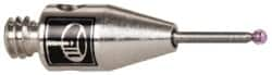 Renishaw - 0.0276 Inch Ball Diameter, Carbide Stem, M2 Thread, Ruby Point Ball Tip CMM Stylus - 0.1575 Inch Working Length, 0.0197 Inch Stem Diameter, 0.3937 Inch Overall Length - Strong Tooling