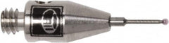 Renishaw - 0.0197 Inch Ball Diameter, Carbide Stem, M2 Thread, Ruby Point Ball Tip CMM Stylus - 0.1181 Inch Working Length, 0.02 Inch Stem Diameter, 0.3937 Inch Overall Length - Strong Tooling