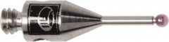 Renishaw - 0.0394 Inch Ball Diameter, Stainless Steel Stem, M2 Thread, Ruby Point Ball Tip CMM Stylus - 0.1772 Inch Working Length, 0.028 Inch Stem Diameter, 0.3937 Inch Overall Length - Strong Tooling