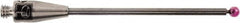 Renishaw - 0.0591 Inch Ball Diameter, Carbide Stem, M2 Thread, Ruby Point Ball Tip CMM Stylus - 0.8858 Inch Working Length, 0.0394 Inch Stem Diameter, 1.1811 Inch Overall Length - Strong Tooling