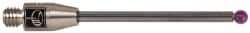 Renishaw - 0.0787 Inch Ball Diameter, Carbide Stem, M3 Thread, Ruby Point Ball Tip CMM Stylus - 0.8976 Inch Working Length, 0.0591 Inch Stem Diameter, 1.1811 Inch Overall Length - Strong Tooling