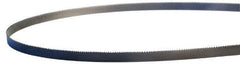 Lenox - 10 to 14 TPI, 5' 4-3/8" Long x 1/2" Wide x 0.025" Thick, Welded Band Saw Blade - Bi-Metal, Toothed Edge, Flexible Back, Contour Cutting - Strong Tooling