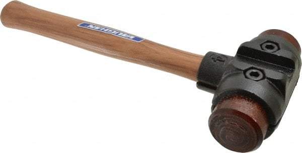 Vaughan Bushnell - 4-1/2 Lb Head 2" Face Rawhide Rawhide Split Head Hammer - Wood Handle - Strong Tooling