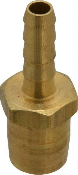 Acme - Open Check Brass Air Chuck - Straight Push On Chuck, 1/4 Barbed - Strong Tooling