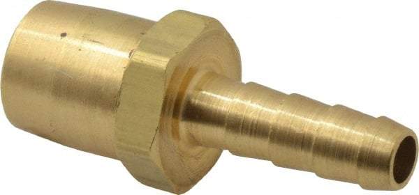 Acme - Closed Check Brass Air Chuck - Straight Push On Chuck, 1/4 Barbed - Strong Tooling