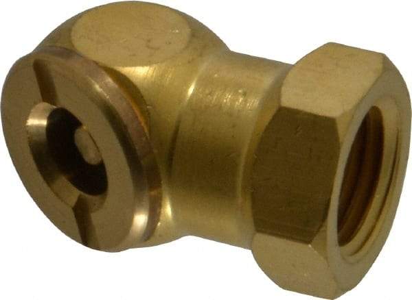 Acme - Closed Check Brass Air Chuck - Ball Foot Chuck, 1/4 FPT - Strong Tooling