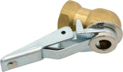 Acme - Open Check Brass/Steel Air Chuck - Ball Foot with Clip Chuck, 1/4 FPT - Strong Tooling