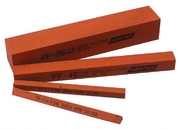 Value Collection - 150 Grit Aluminum Oxide Rectangular Polishing Stone - Exact Industrial Supply