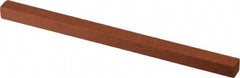 Norton - 4" Long x 1/4" Wide x 1/4" Thick, Aluminum Oxide Sharpening Stone - Square - Strong Tooling