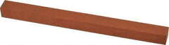 Norton - 6" Long x 1/2" Wide x 1/2" Thick, Aluminum Oxide Sharpening Stone - Square, Fine Grade - Strong Tooling