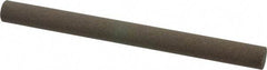 Norton - 6" Long x 1/2" Diam x 1/2" Thick, Aluminum Oxide Sharpening Stone - Round, Coarse Grade - Strong Tooling