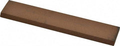 Norton - 5" Long x 1" Wide x 3/16" Thick, Aluminum Oxide Sharpening Stone - Rectangle, Medium Grade - Strong Tooling