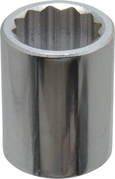 Blackhawk by Proto - 1-1/8", 3/4" Drive, Standard Hand Socket - 12 Points, 2-13/64" OAL - Strong Tooling