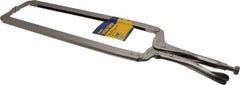 Irwin - 24" OAL C-Clamp Locking Pliers - 15-1/2" Jaw Depth, 12-1/2" Jaw Opening - Strong Tooling