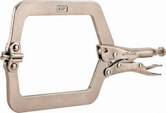 Irwin - 9" OAL C-Clamp Locking Pliers - 4-3/4" Jaw Depth, 4-1/2" Jaw Opening - Strong Tooling