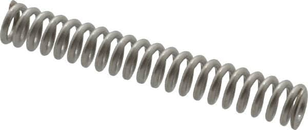 Gardner Spring - 0.18" OD, 0.032" Wire, 1-1/4" Free Length, Precision Compression Spring - 23.5 Lb Spring Rating, Stainless Steel - Strong Tooling