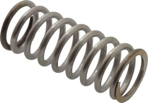 Gardner Spring - 0.6" OD, 0.072" Wire, 1-1/2" Free Length, Precision Compression Spring - 36 Lb Spring Rating, Stainless Steel - Strong Tooling