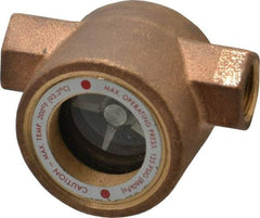 Dwyer - 3/8 Inch, Bronze Body Sight Flow Indicator - 125 Max psi, 3 Inch Overall Length, 200°F - Strong Tooling