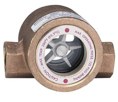 Dwyer - 2 Inch, Bronze Body Sight Flow Indicator - 125 Max psi, 5-1/2 Inch Overall Length, 200°F - Strong Tooling