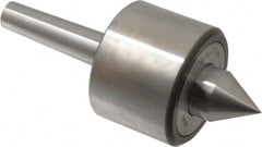 Riten - MT2 Taper Shank, 2-3/8" Head Diam 4,480 Lb Capacity Live Center - 4,000 Max RPM, 1-3/4" Head Length, 1" Point Diam, 1-1/4" Point Len, 440 Lb Max Workpc, 5.786" OAL, 1-1/4" Long Tip, Standard Point - Strong Tooling