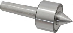 Riten - MT4 Taper Shank, 3" Head Diam 6,000 Lb Capacity Live Center - 4,000 Max RPM, 1-31/32" Head Length, 1-3/8" Point Diam, 1-1/2" Point Len, 2,100 Lb Max Workpc, 7.907" OAL, 1-1/2" Long Tip, Standard Point - Strong Tooling