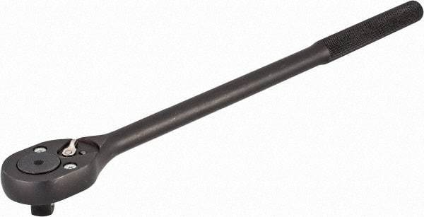 Proto - 1/2" Drive Pear Head Standard Ratchet - Black Oxide Finish, 16" OAL, 24 Gear Teeth, Standard Head - Strong Tooling