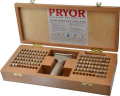 Pryor - 106 Piece, 1/4 Inch Character, Hardened Steel Type Set - 6 Character Capacity - Strong Tooling