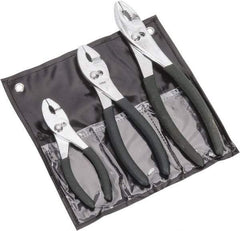 Value Collection - 3 Piece Slip Joint Plier Set - Comes in Plastic Pouch - Strong Tooling