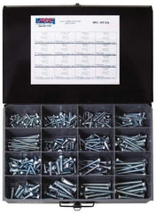 Value Collection - 384 Piece Steel Carriage Bolt - 1/4-20 to 1/2-13 Thread, Zinc Plated - Strong Tooling