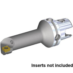 Kennametal - Left Hand Cut, 20mm Min Bore Diam, Size KM40TS Steel Modular Boring Cutting Unit Head - 56.11mm Max Bore Depth, Through Coolant, Compatible with CP.. 09T308, CP.. 3252 - Strong Tooling