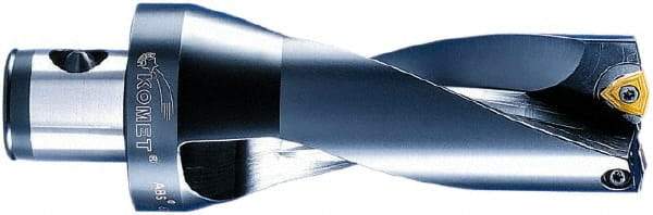 Komet - 6" Max Drill Depth, 3xD, 2" Diam, Indexable Insert Drill - 2 Inserts, ABS 63 Modular Connection Shank - Strong Tooling