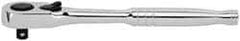 Stanley - 1/4" Drive Pear Head Ratchet - Chrome Finish, 8" OAL - Strong Tooling