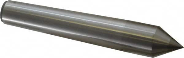 Made in USA - Carbide-Tipped Alloy Steel Standard Point Solid Dead Center - Jarno 8 Taper, 6" OAL - Strong Tooling