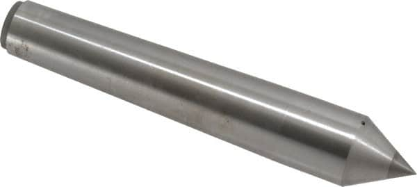 Made in USA - Carbide-Tipped Alloy Steel Standard Point Solid Dead Center - Jarno 10 Taper, 7-1/2" OAL - Strong Tooling