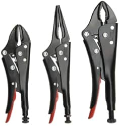 Proto - 3 Piece Locking Plier Set - Comes in Pouch - Strong Tooling