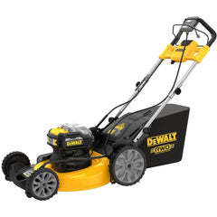 Lawn Mowers; Mower Type: Walk Behind; Power Type: Battery; Cutting Width (Inch): 21.5 in; Discharge Type: Side/Bag; Front Wheel Diameter: 8 in; Rear Wheel Diameter: 11 in; Includes: (2) DCB210 20V MAX* XR ™ 10.0Ah Batteries; (1) DCMWSP255 Rear Wheel Drive