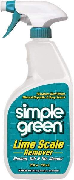 Simple Green - 32 oz Spray Bottle Liquid Bathroom Cleaner - Wintergreen Scent, Lime Scale Remover - Strong Tooling