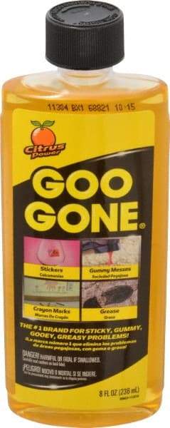 Value Collection - 8 oz Bottle Adhesive Remover - Removes Crayon, Grease, Gum, Stickers, Tape & Tar - Strong Tooling