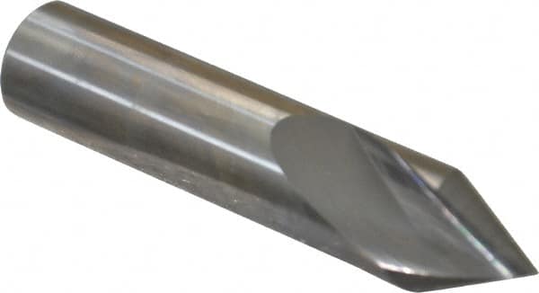 Made in USA - 5/8" Body Diam, 60°, 3" OAL, Solid Carbide Spotting Drill - Strong Tooling